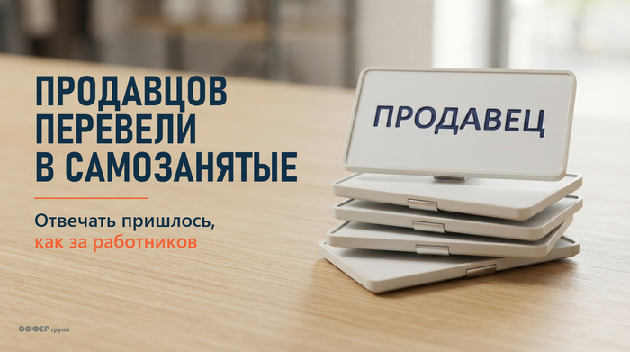 Типичная история: продавцов перевели на договор с самозанятым, а потом за каждого пришлось отвечать как за работника