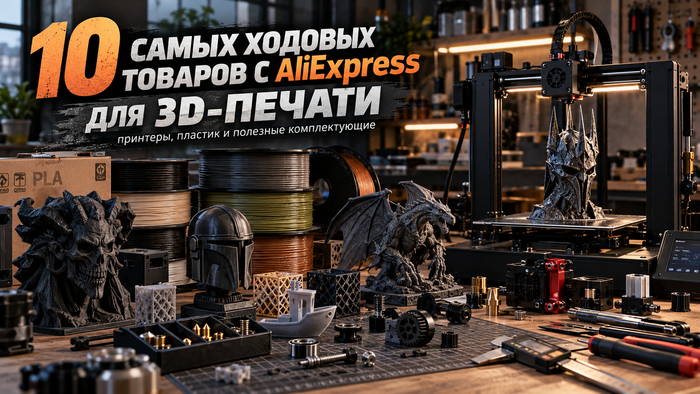 ТОП-10 товаров с AliExpress для 3D-печати: принтеры, пластик и полезные комплектующие